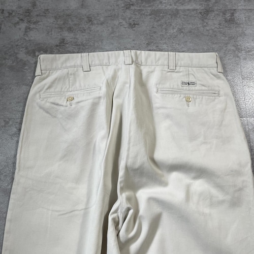 90s Ralph Lauren USA生地メキシコ製 36/36 ホワイトチノ 詳細写真7