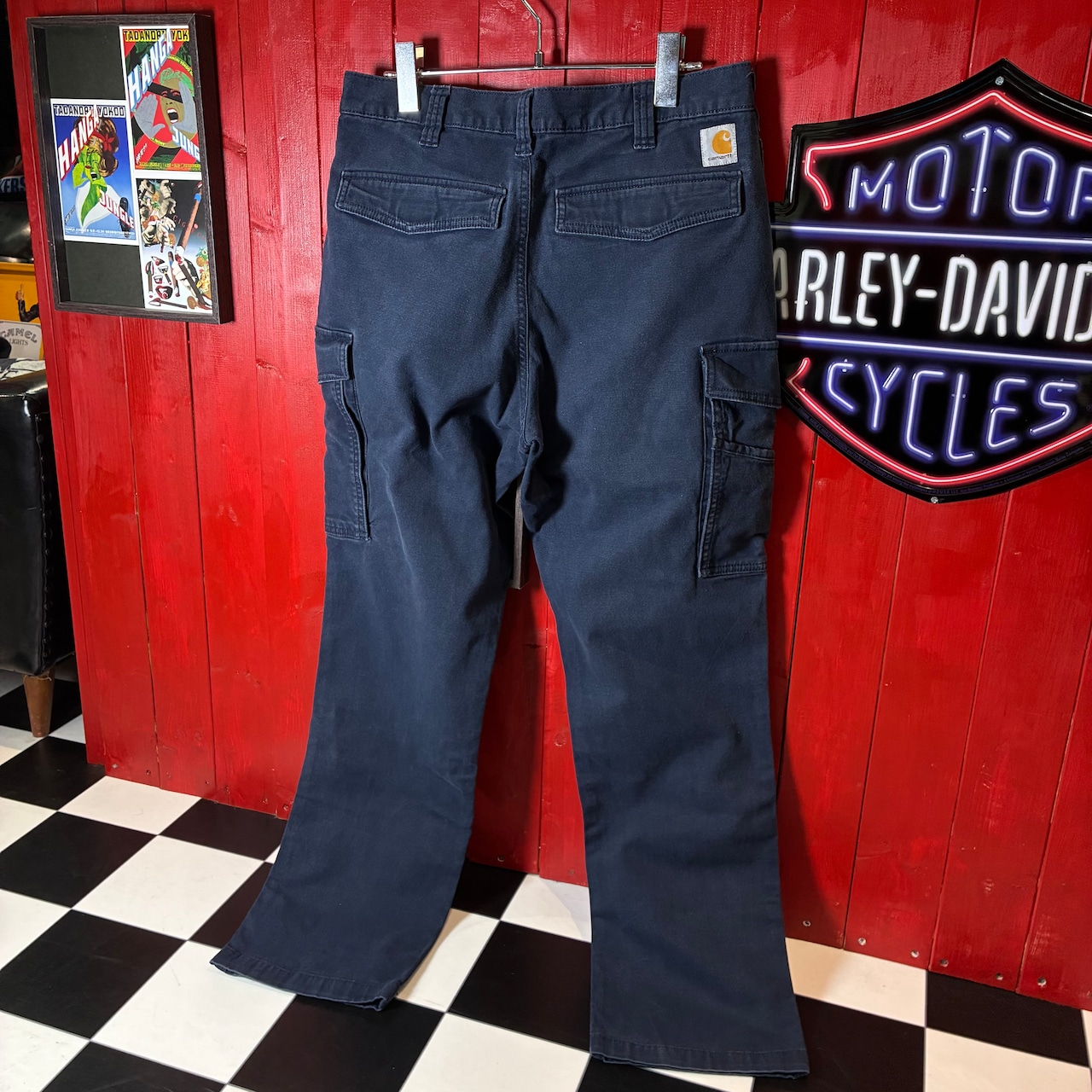 Carhartt / ダックカーゴパンツ ネイビーフェード / W33 L32