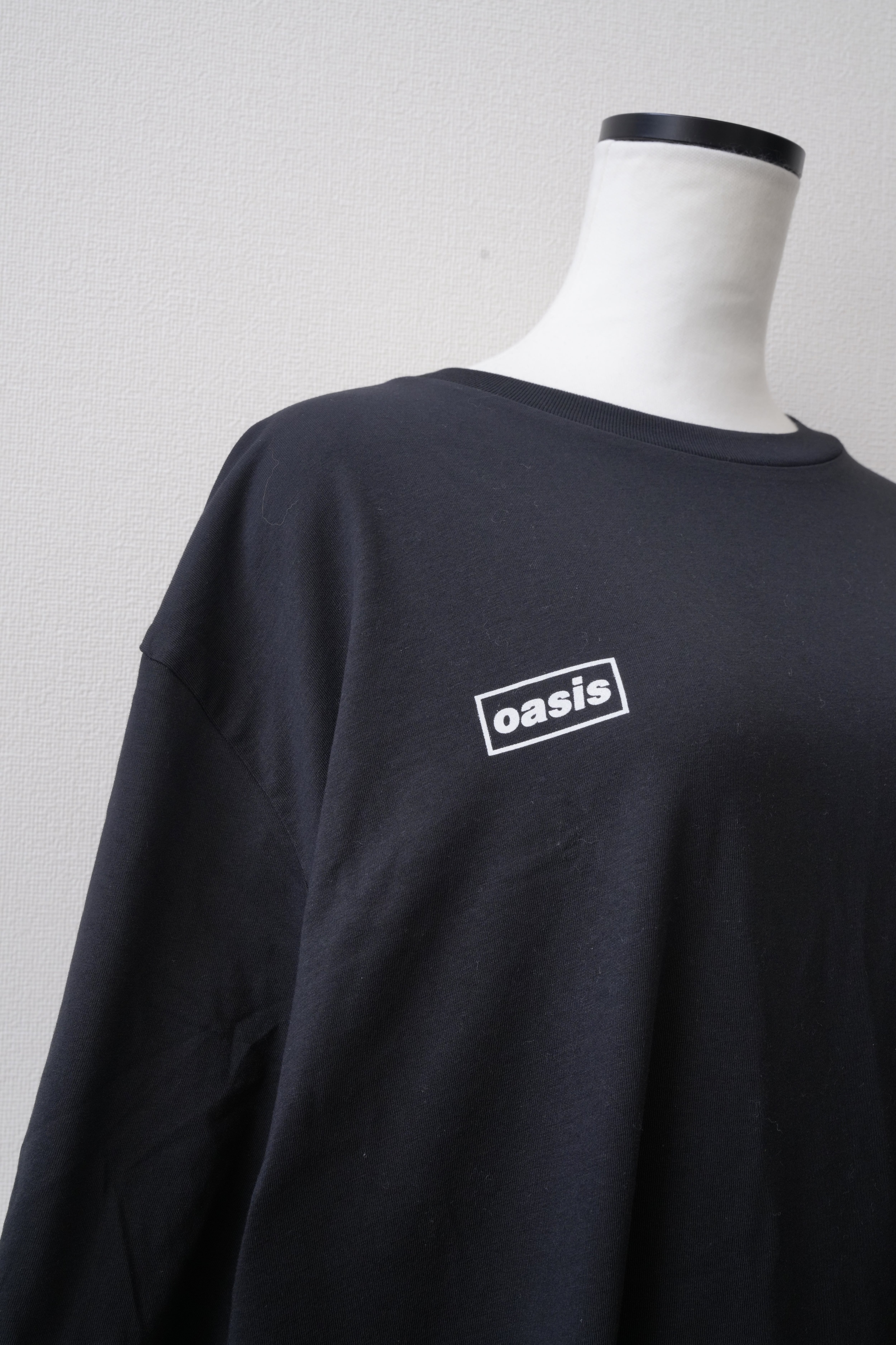 新品未使用　oasis ロングスリーブ　xl 黒　ブラック　2025 2025 再発】日本未発売/ OASIS official （UK version） Setlist T