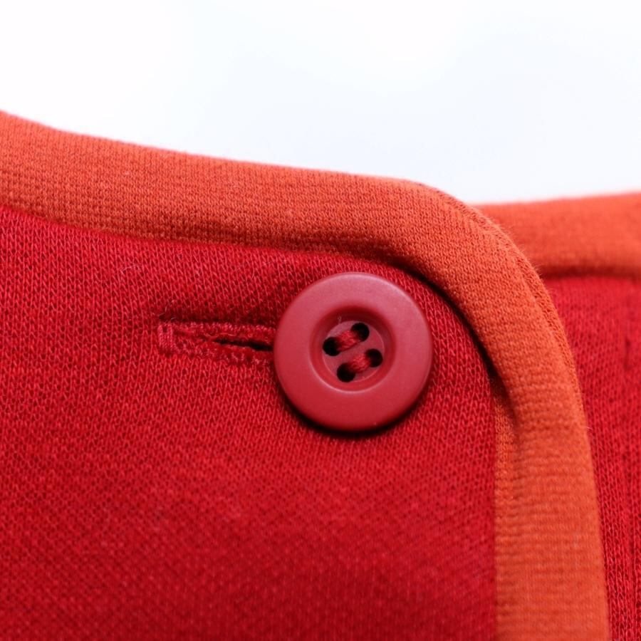 マリークワント 長袖ワンピース チュニック M 赤 モノグラム ヘンリーネック マリークワント 長袖ワンピース チュニック M 赤 モノグラム