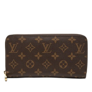 ルイ ヴィトン モノグラム ジッピーウォレット ラウンドファスナー 長財布 M60017 ブラウン PVC レディース LOUIS VUITTON 【中古】