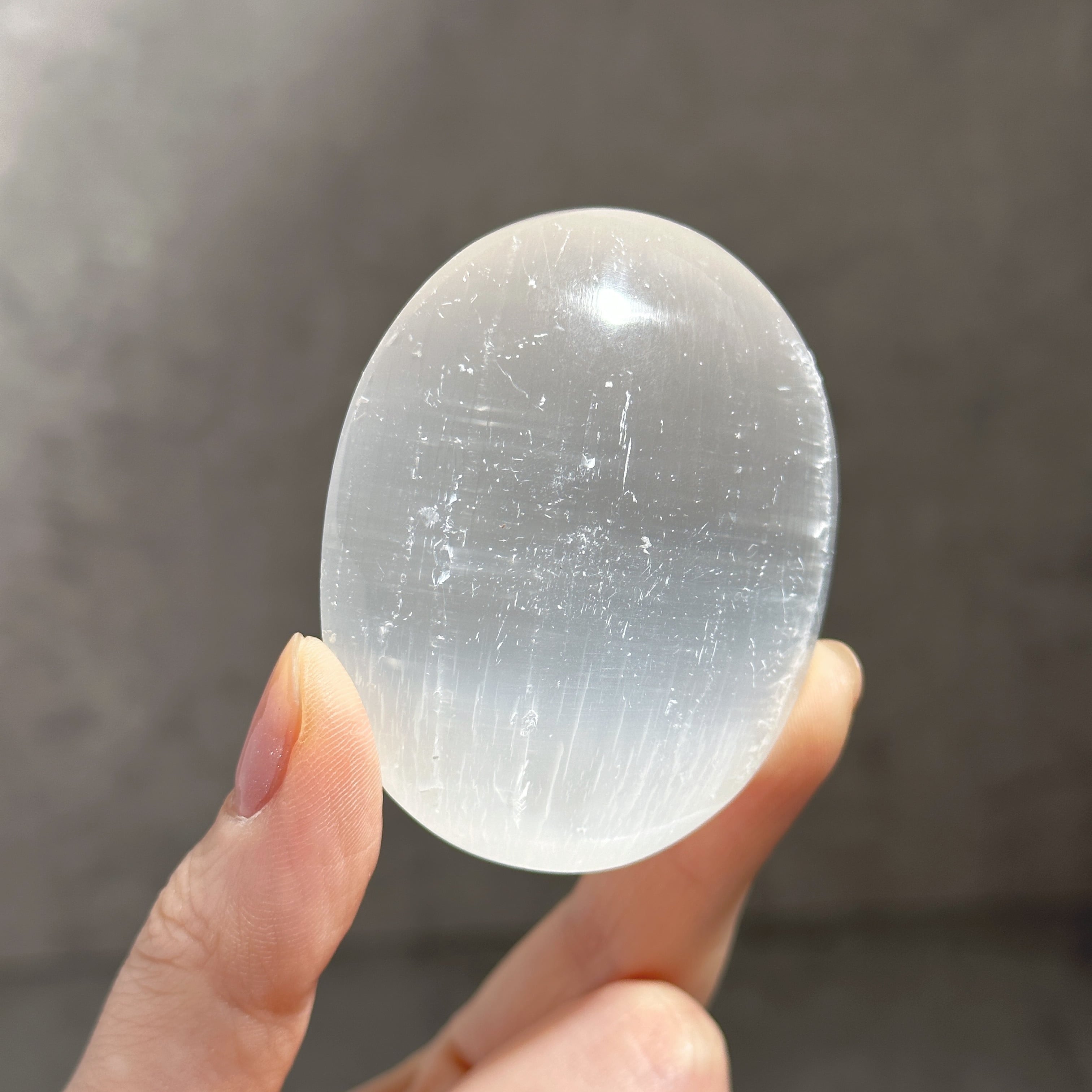 セレナイト パームストーン12♢Selenite♢天然石・鉱物