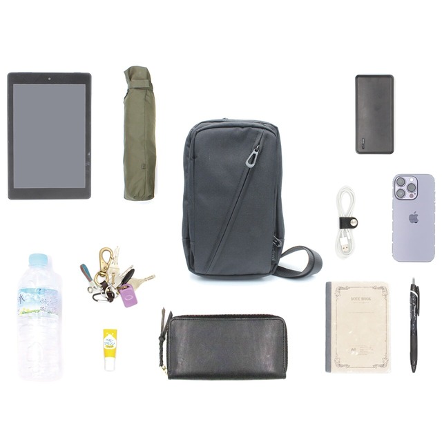 "MICHAEL"　HEATHER NYLON BASIC SLING BAG