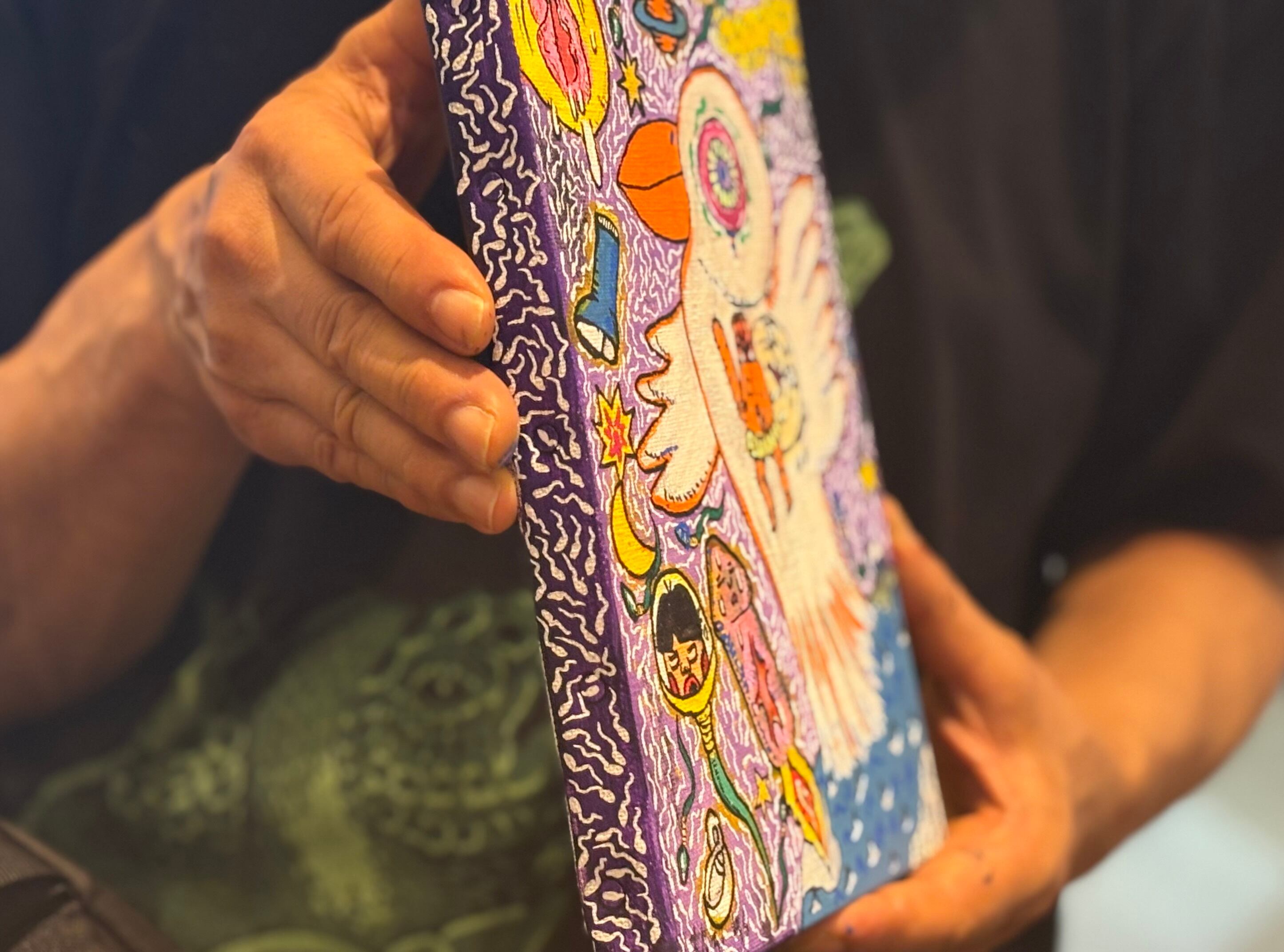 サムホール絵画】「宇宙に向かって」 | 根本敬小売店ーTakashi