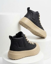 ボリュームソールハイトップスニーカーブーツ(SHS00058)