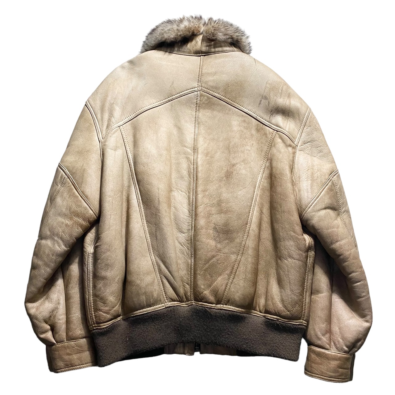 vintage mouton flight jacket
