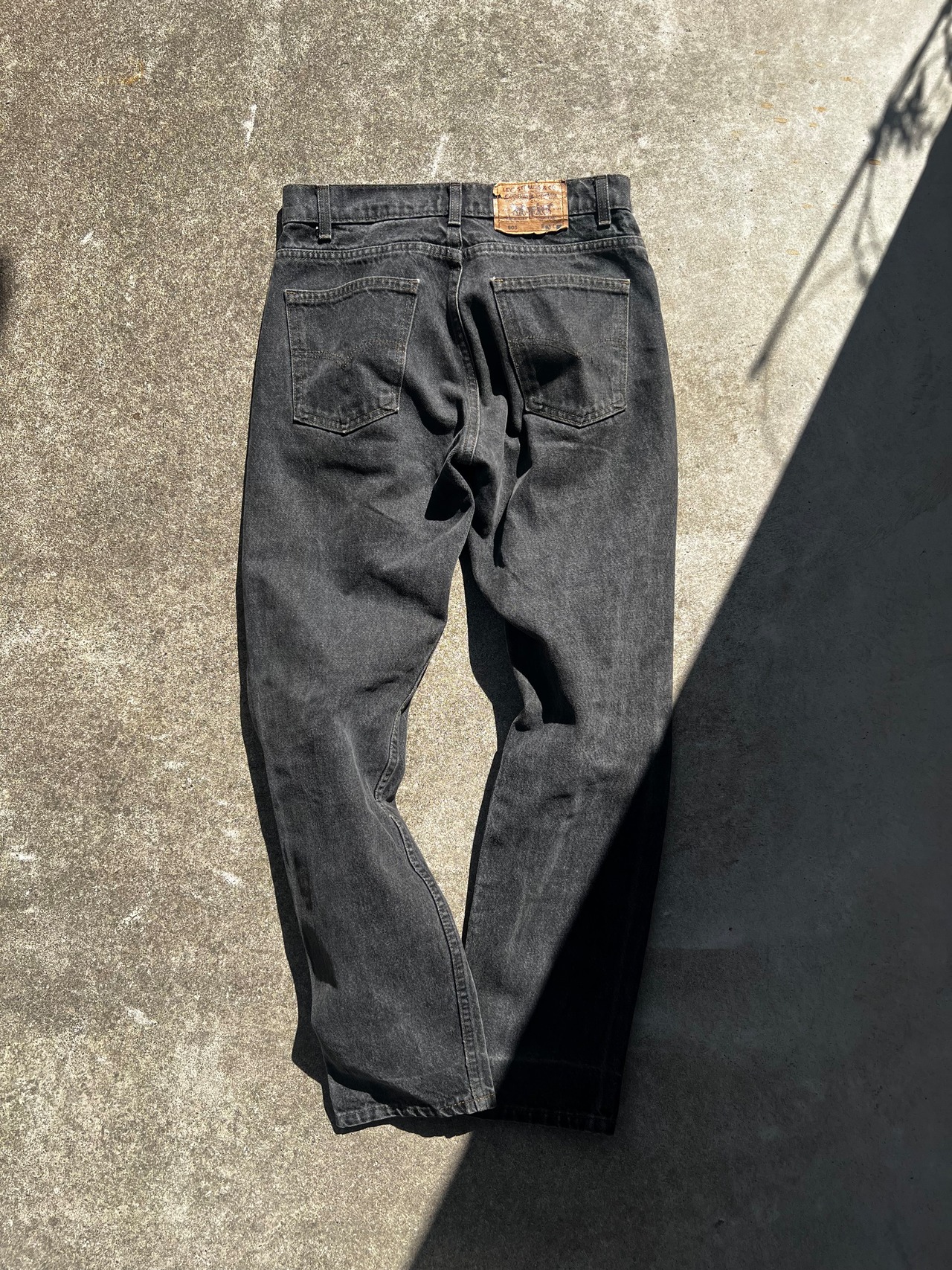 1980s Yarn Dyed Levis 505 "Black"
