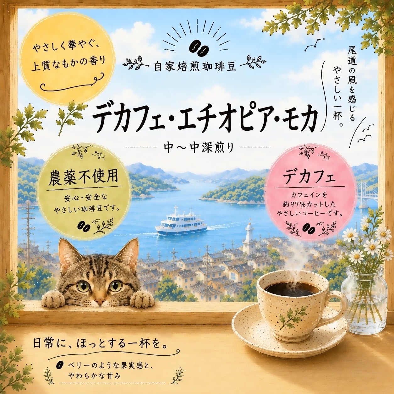 農薬不使用】《カフェインレス》エチオピア モカ スケクート