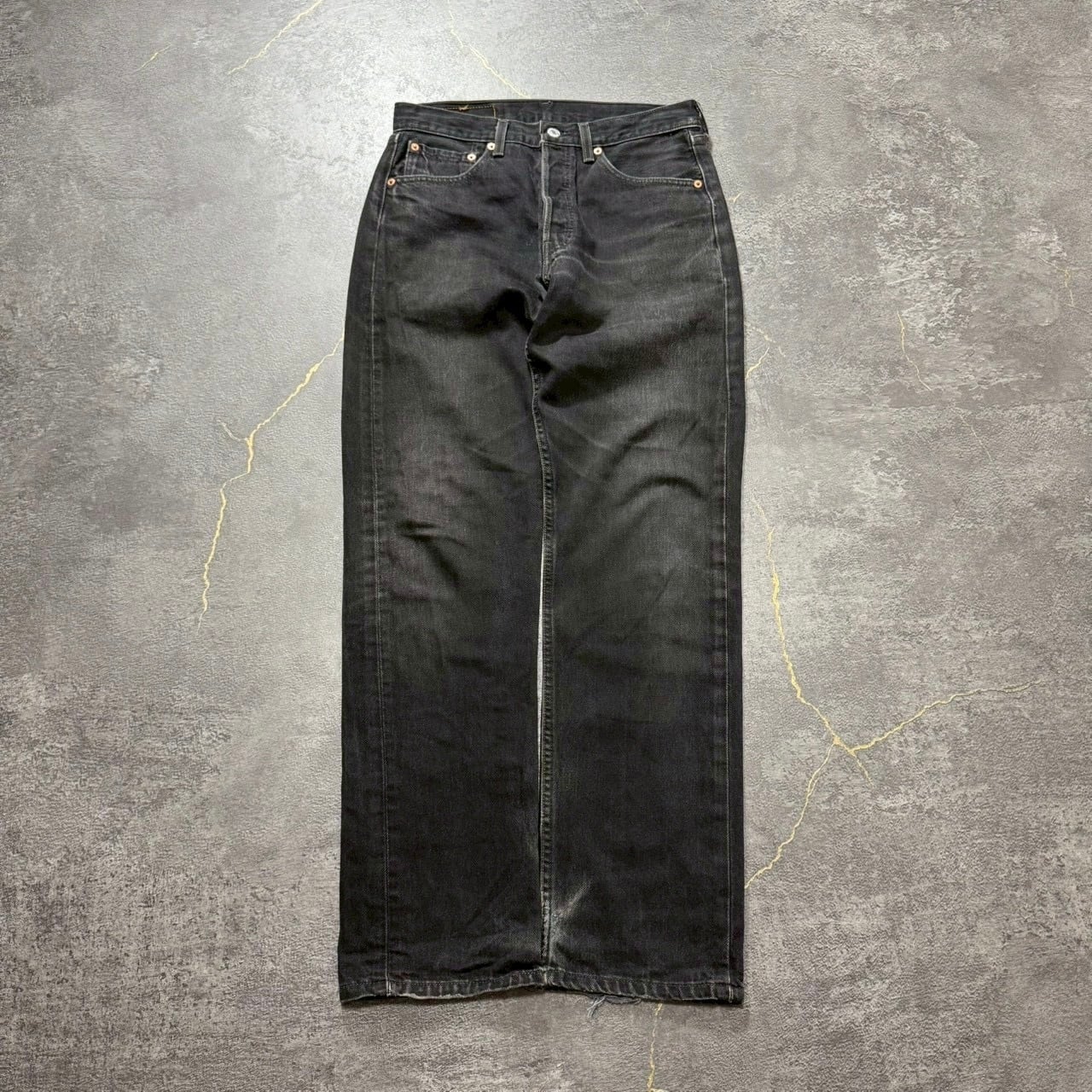 USA製】リーバイス 501 サルファブラックデニム 墨黒 後染め W31 後 