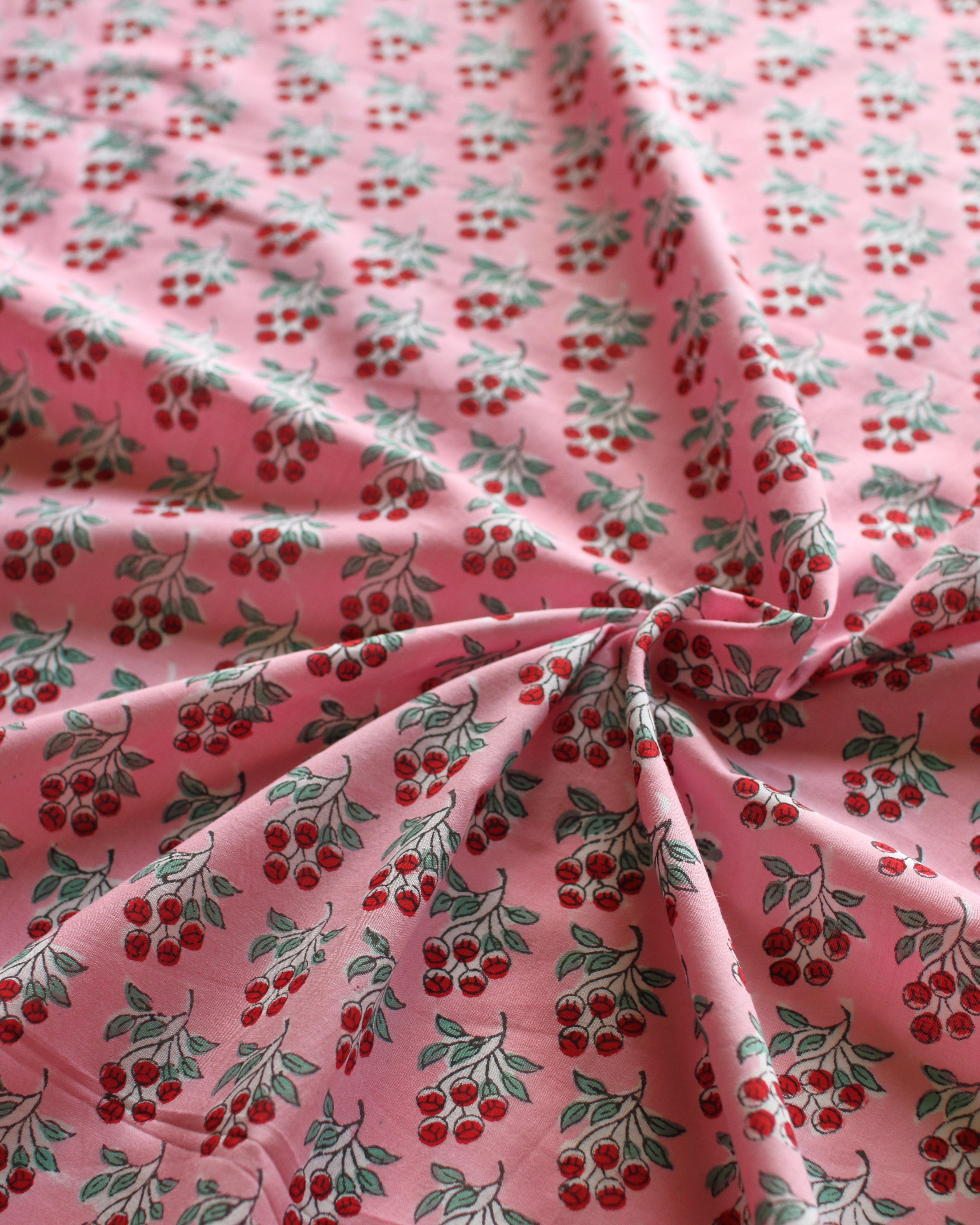 Block print FABRIC. <Beyond Up and Down>