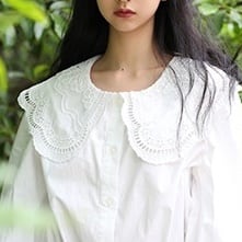 ダブルレース襟ブラウス_r000158 | reverie