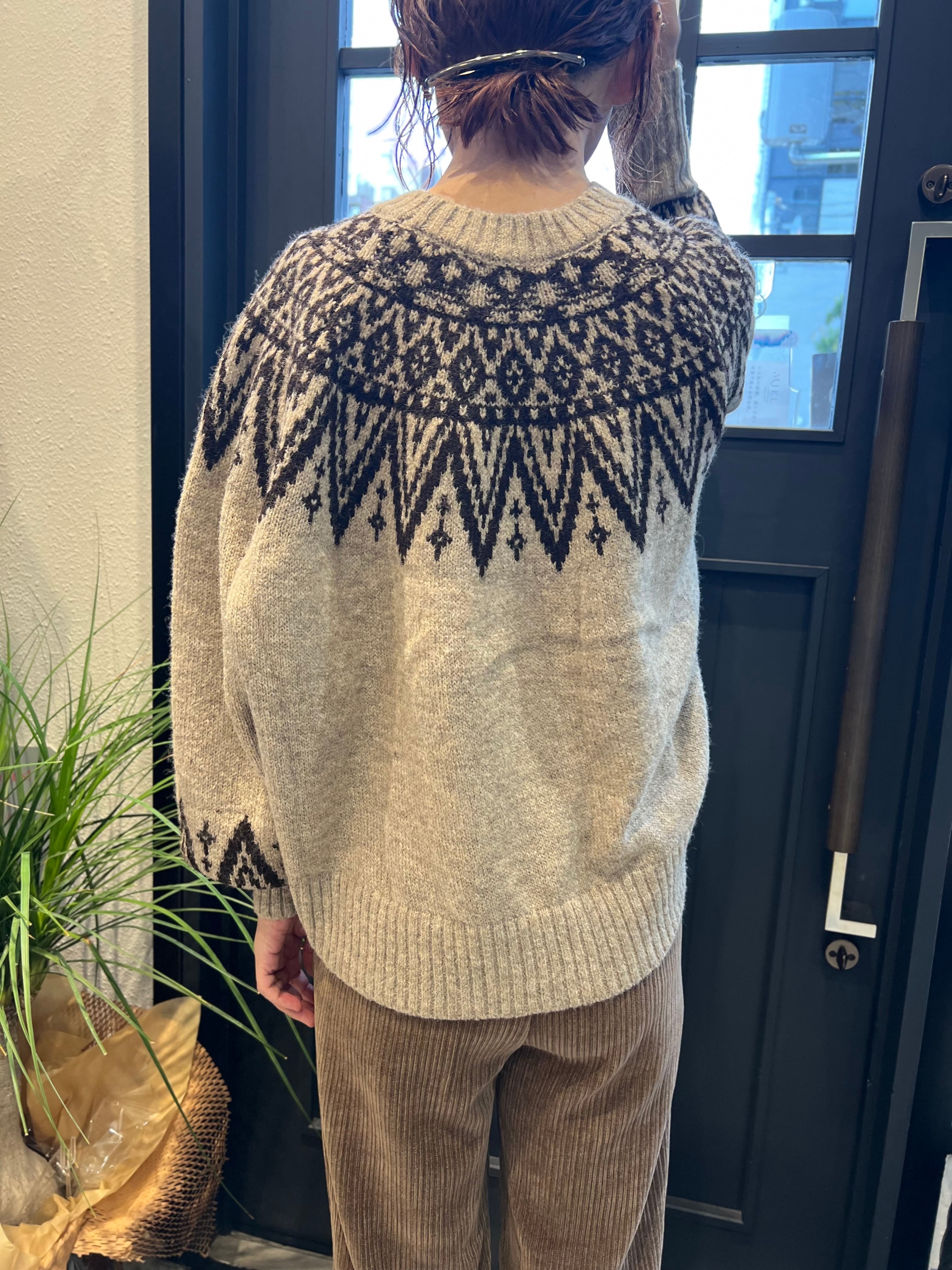 【SELECT】フェアアイル柄プルオーバー 39-0423