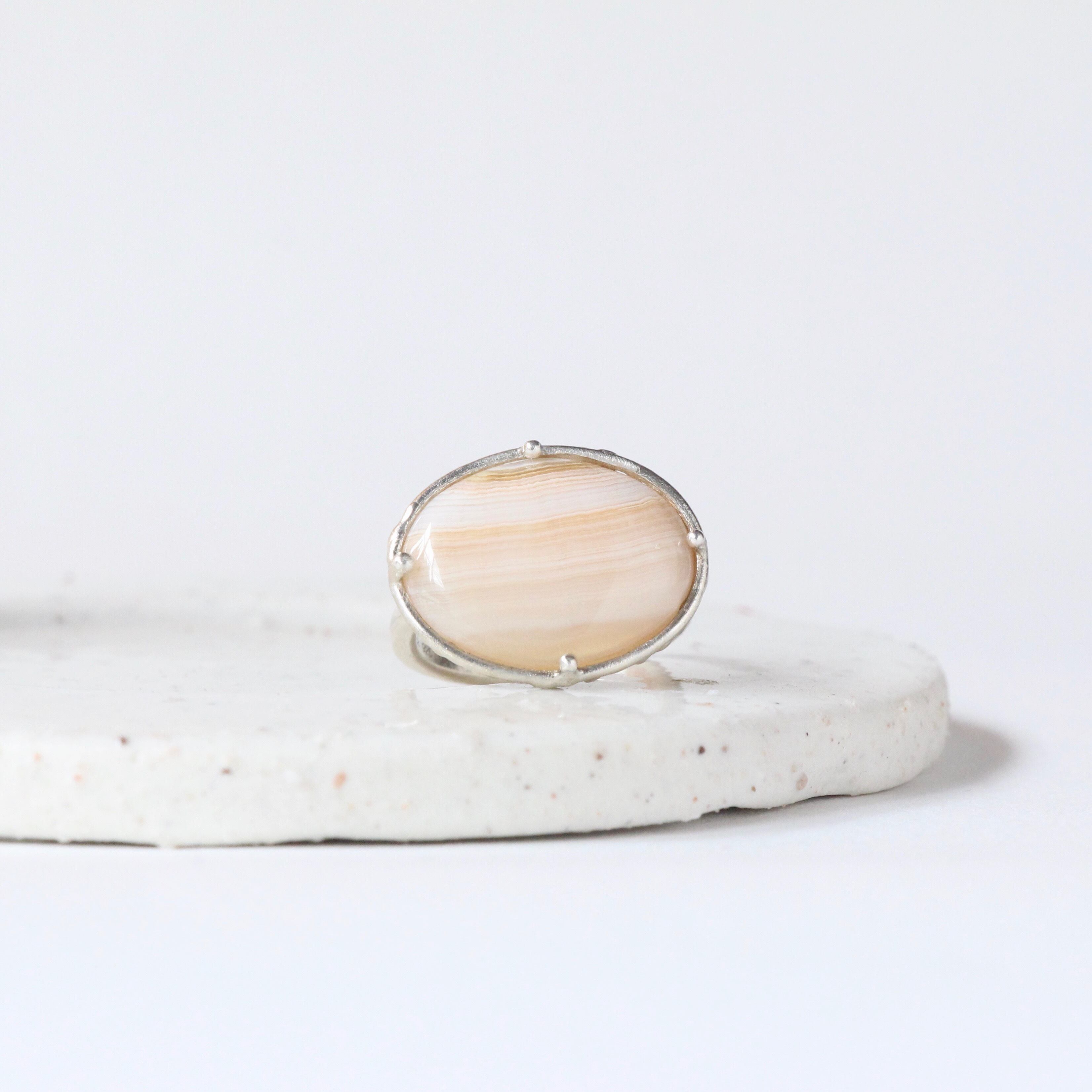 Botswana Agate Ring | shizuku jewelry