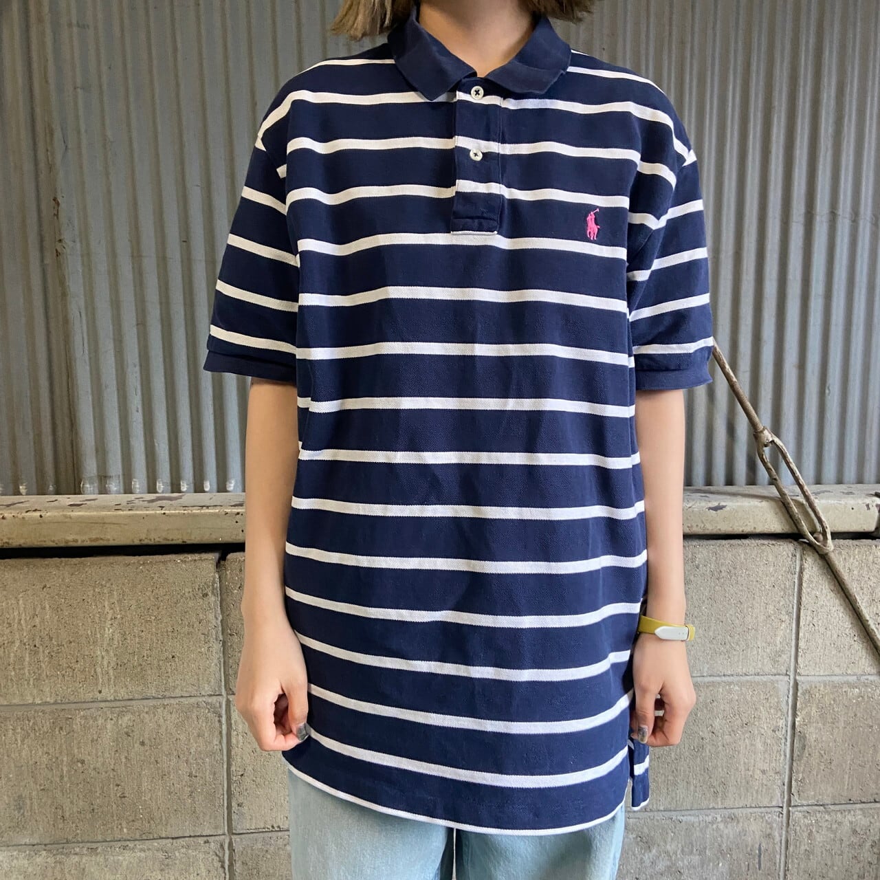 Polo by Ralph Lauren オールドラルフローレン ボーダー柄 鹿の子