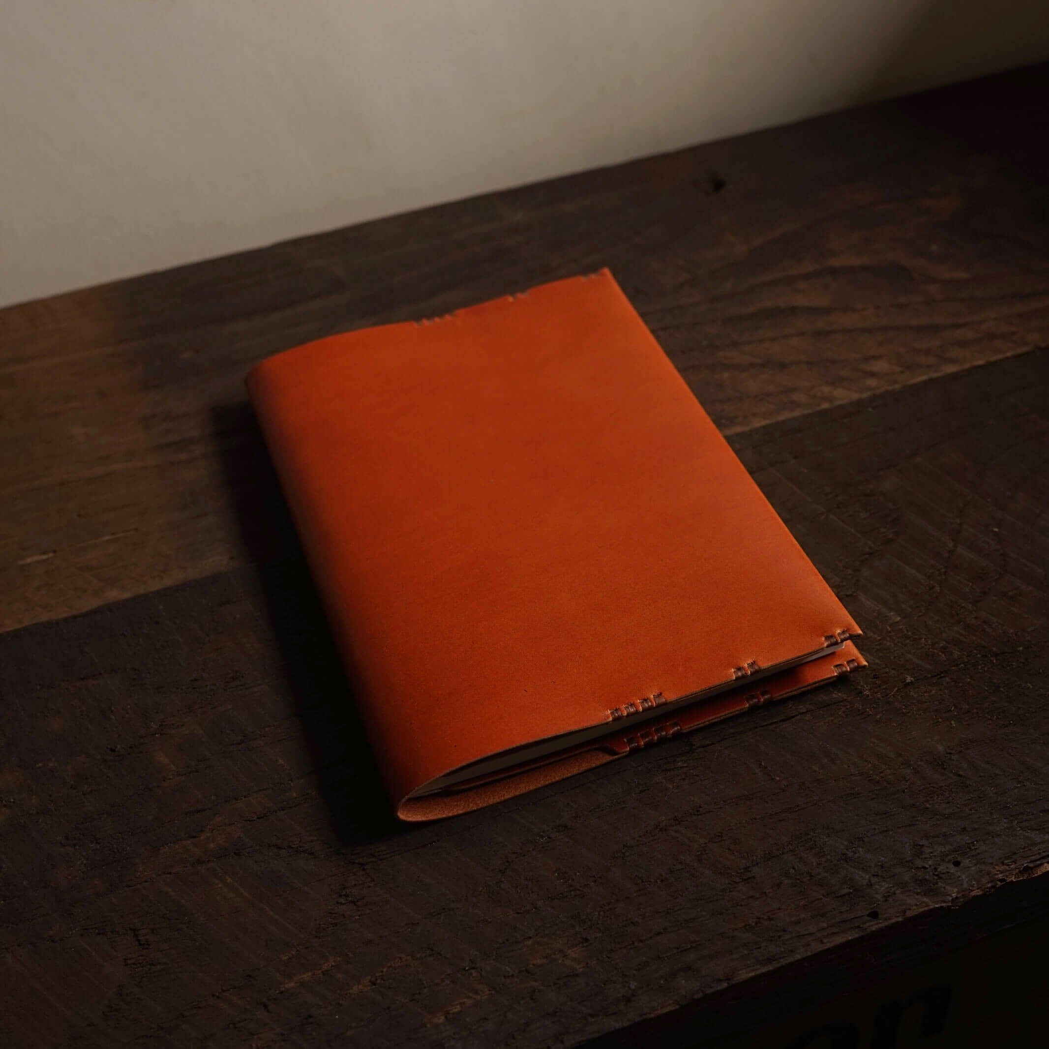 ノートカバー　B6 牛革柿渋染 ノートカバー/B6サイズ/牛革柿渋染 (Y1-19-2) - 鳥取県智頭町