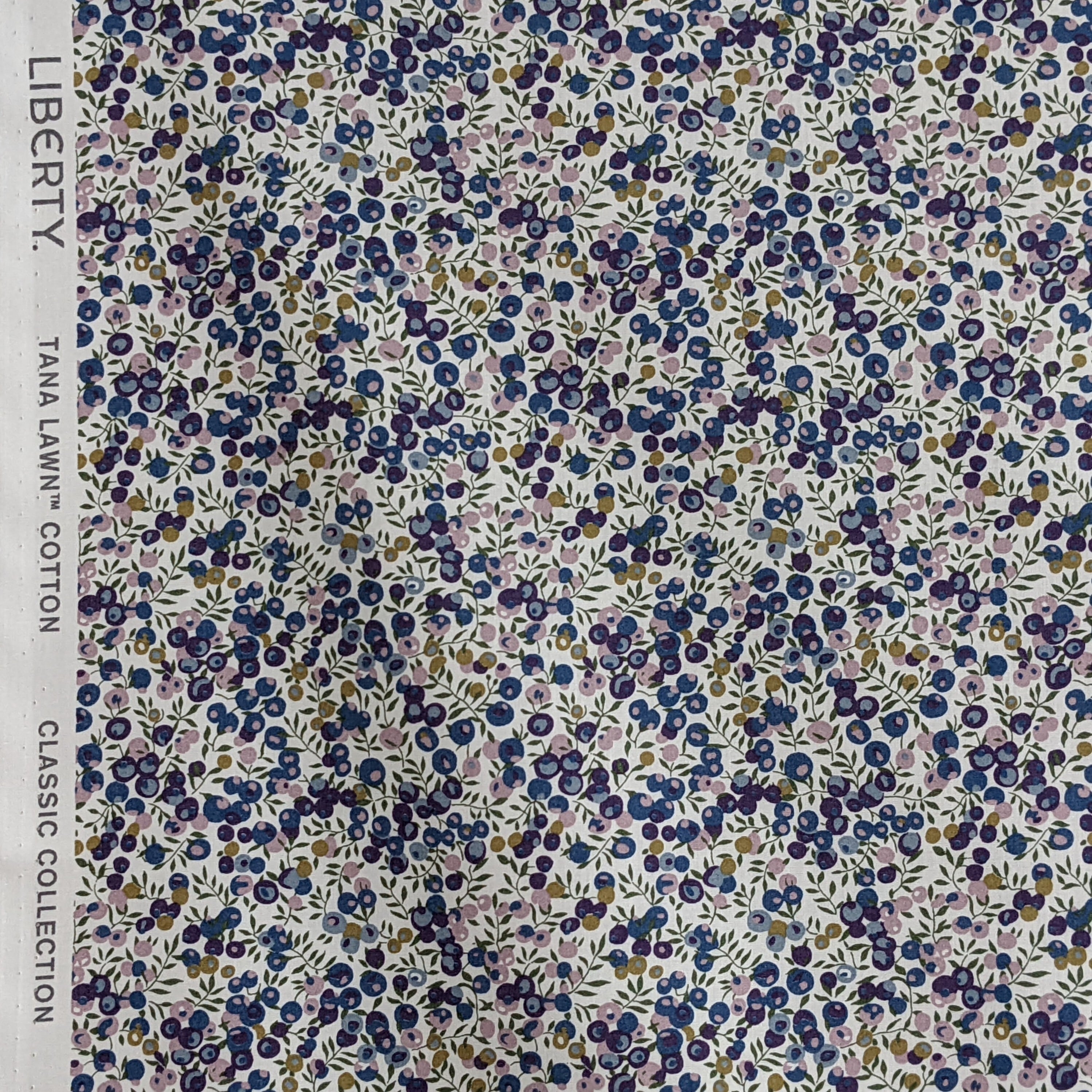 ◆輸入　リバティ　LIBERTY　タナローン　Wiltshire Bud Blue　ウィルトシャーバッド　ブルー　約130×50cm | HONEY  HONEY FABRIC powered by BASE