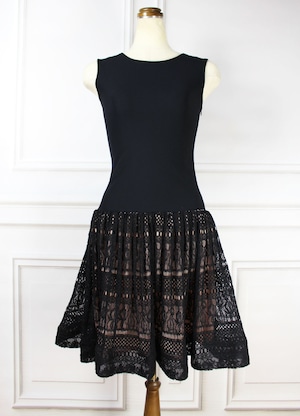 Summer Knit Dress Black