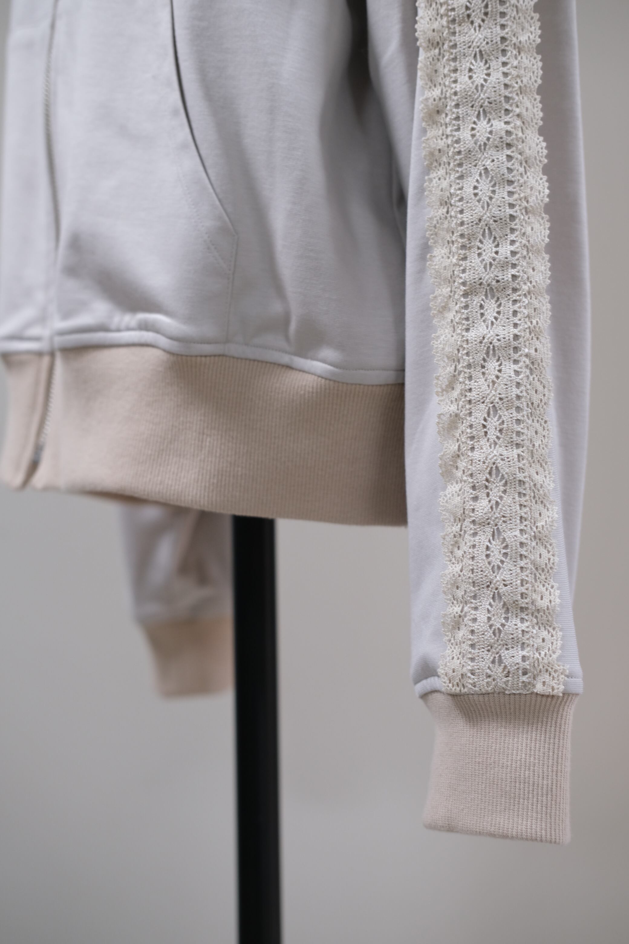 Tanaka Daisuke】cotton lace line jacket | loop