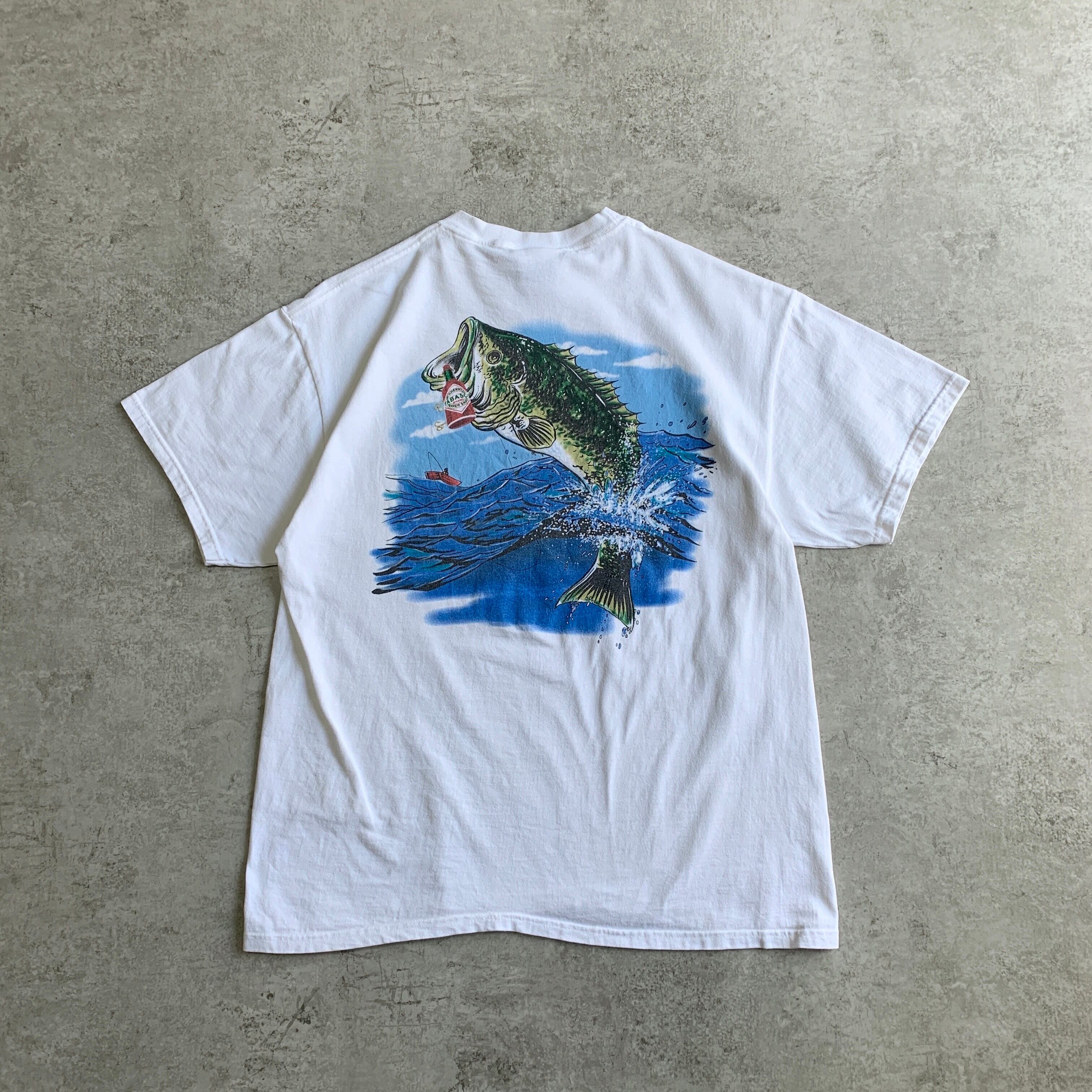 Huk Fishingフィッシングシャツ 総柄 カジキ M（L） 美品 2025年最新