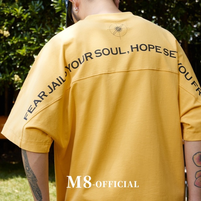 back print oversized T-shirt 2color M0099