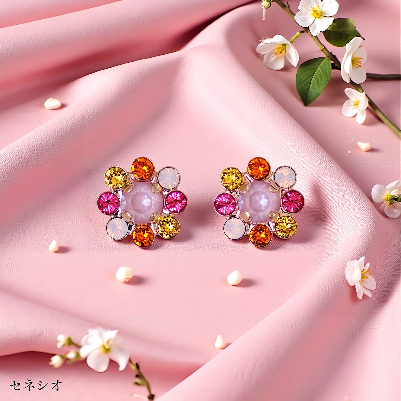 小花ピアス | MAKI NUMOTO (マキ ヌモト) ｜コスチュームジュエリー