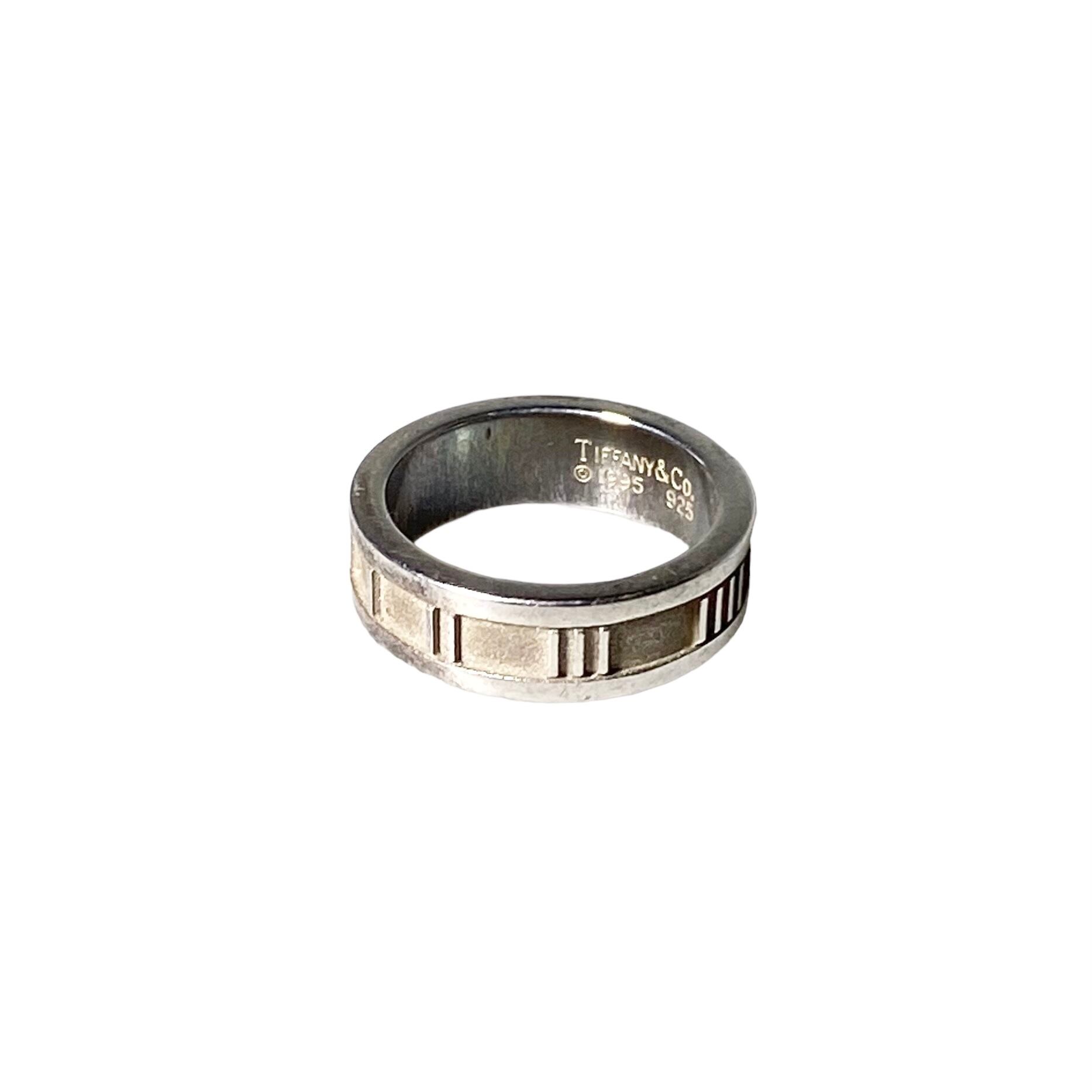vintage 1995's TIFFANY silver ring “atlas” (size 11) | NOIR ONLINE