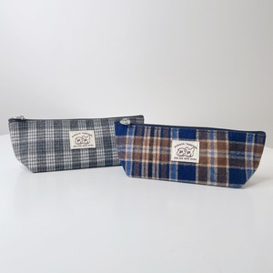 [1107] 秋冬限定!! ゴンチル フランネルチェック ペンケース （全2色）