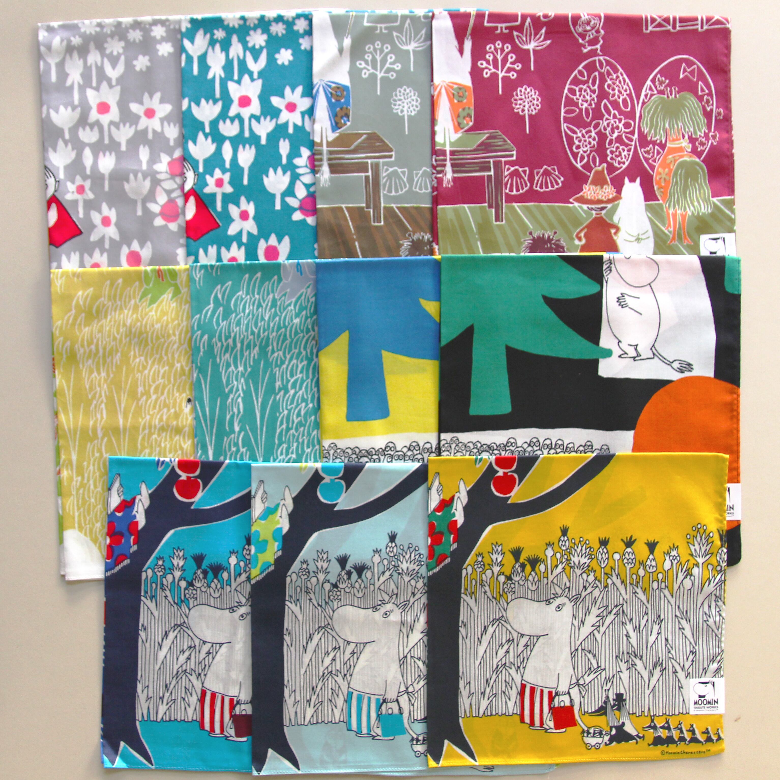 MOOMIN TRIBUTE WORKS｜ハンカチ / カラフルな森 | 装いの庭