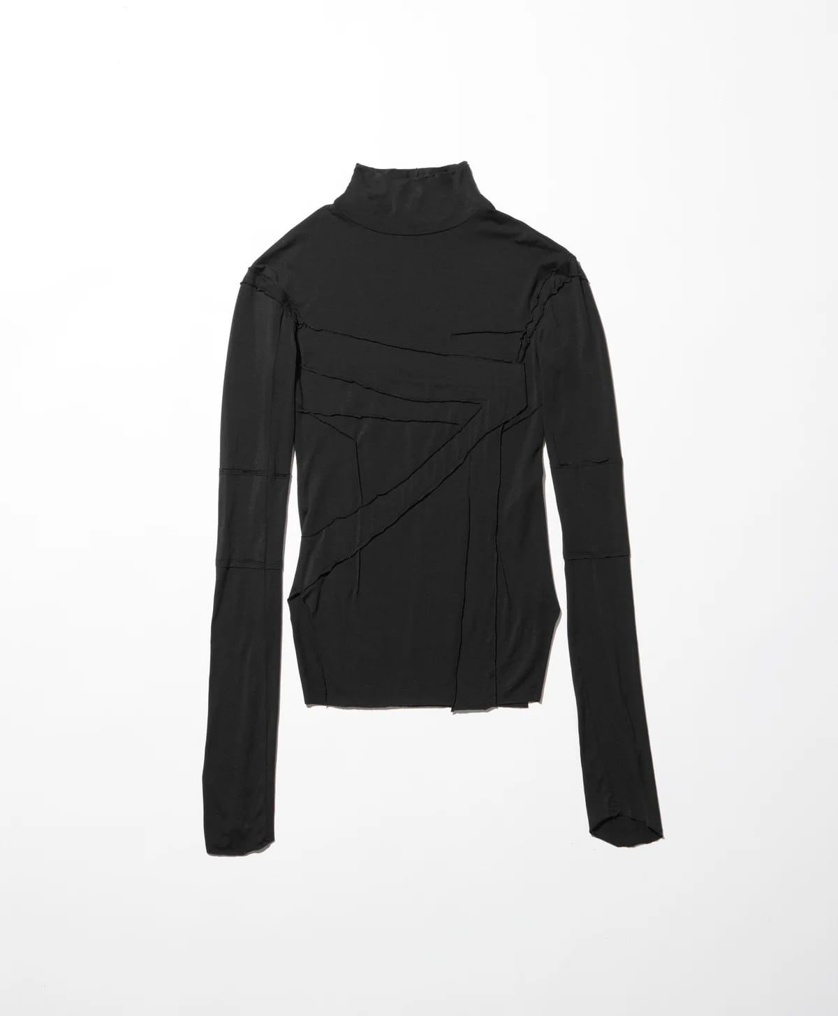 【mukcyen】gauze high neck top