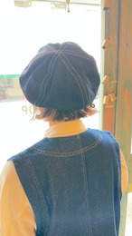dimples beret  denim color(potto.✖︎dunch hat factory)