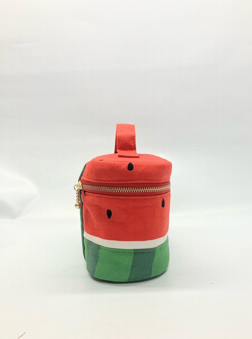 バニティポーチ　すいか　ポーチ｜とりさん工房ーかわいいハンドメイドポーチ