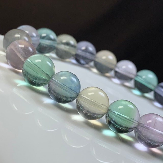パステル系☆フローライト ブレスレット