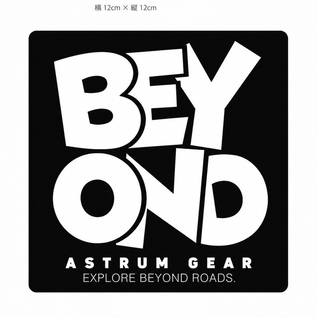 [astrum gear]  “Beyond ” Message Decal