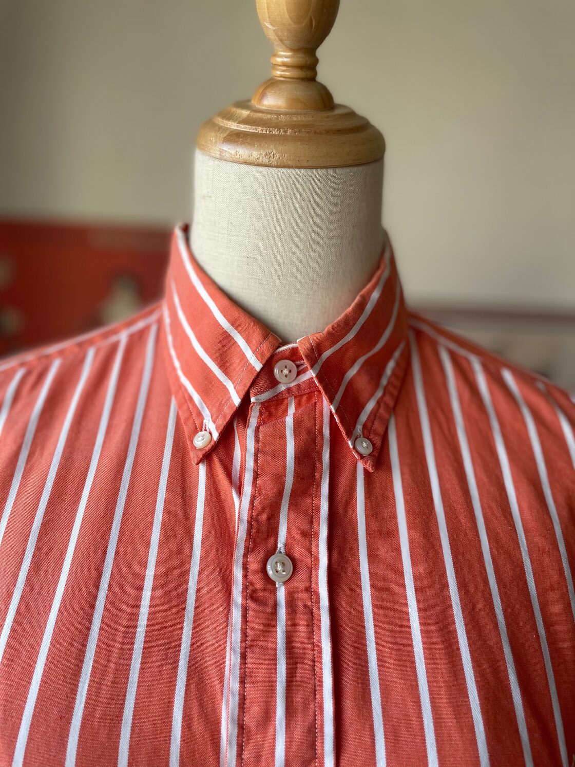 RALPH LAUREN ストライプ 長袖 ボタン シャツ オレンジ | PAY ID