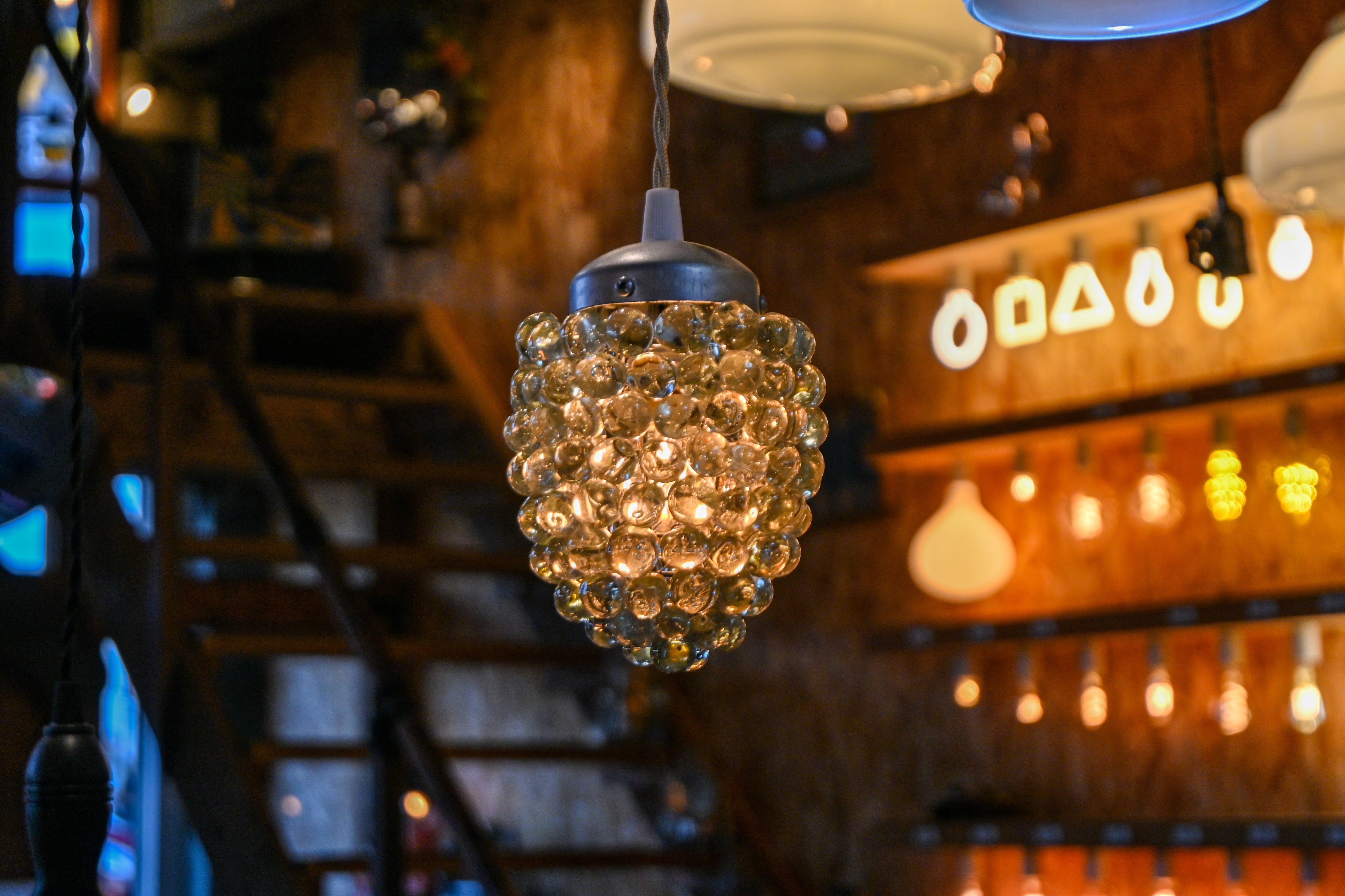 antique glass pendantlight