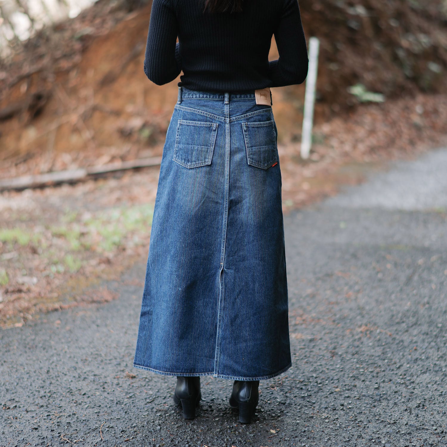 【Christian Dior】レインボー タイダイ denim skirt