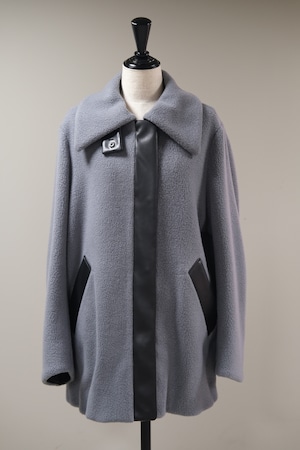 【Mame Kurogouchi】Wool Boa Coat - grey -