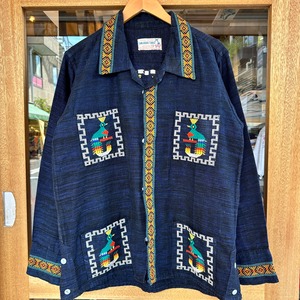 1960-70s GUATEMALA SHIRT NAVY