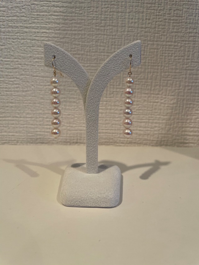 akoya pearl6piece 18KYG hook pierce