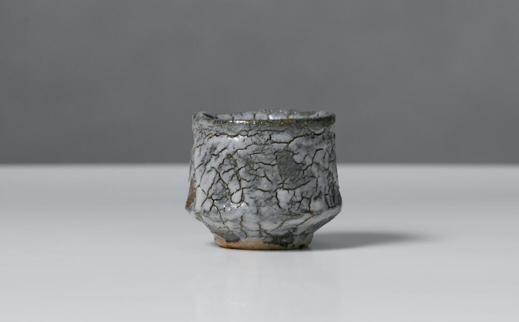 ○再入荷○限定商品○【川上清美】唐津焼／竜鱗 ぐい呑み 1点物 共箱