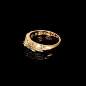 FLORAL RING SMALL GOLD