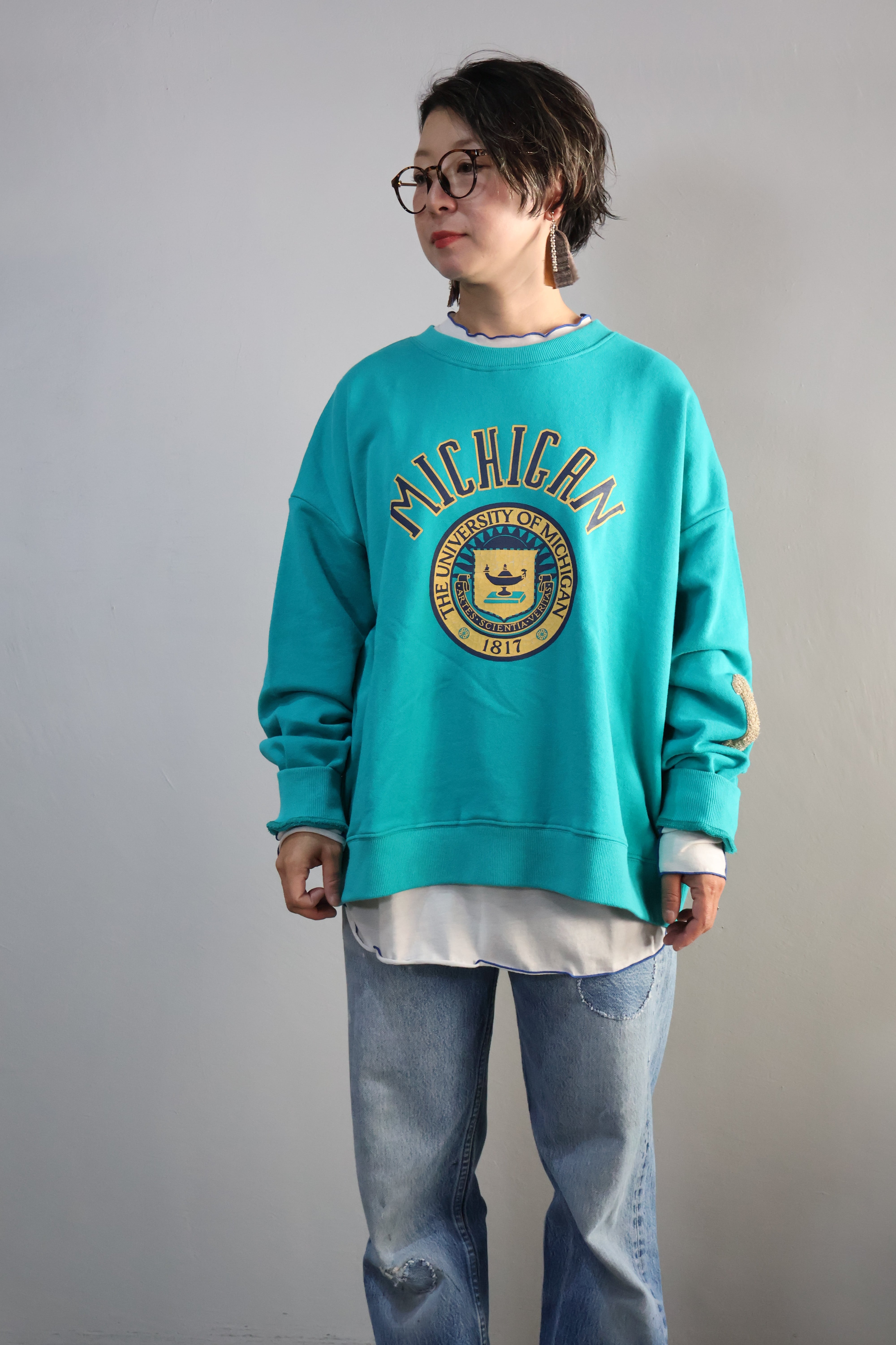 裏毛カレッジプリントスウェット【12506-279-10】2025AW | KAKELA&TRANQUIL