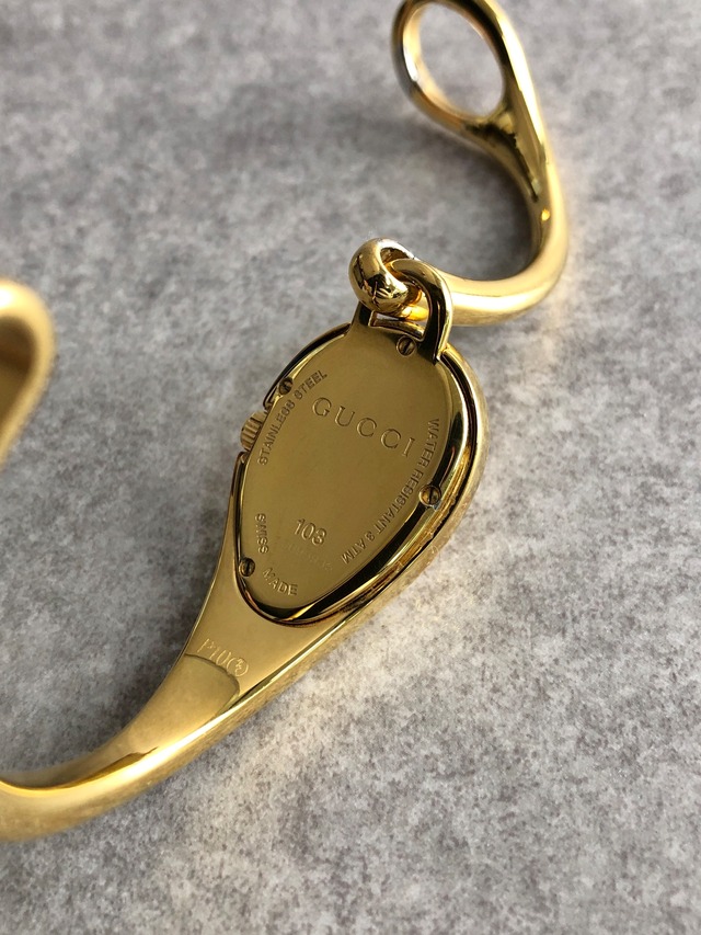 GUCCI グッチ 腕時計 ゴールド フローラ ステンレススチール 103 クウォーツ バングル vintage ヴィンテージ オールド 3dvc5d