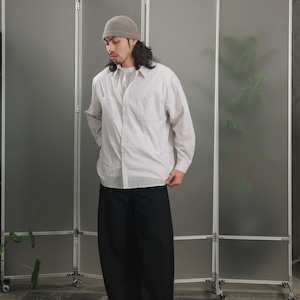 ストライプ・オーバーシルエットシャツA2125