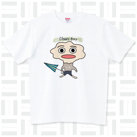 CloudyTシャツ cloudy boy / プレミアムTシャツ(6.2オンス) | front bridge - ブサ