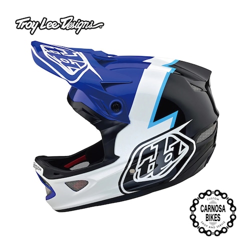 【Troy Lee Designs】D3 FIBERLITE HELMET [D3 ファイバーライト ヘルメット] Bolt Blue 2023