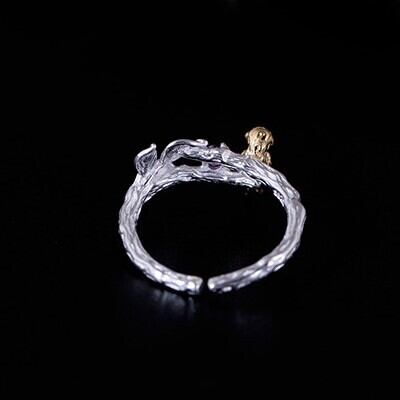 小鳥のリング とり 鳥 シルバー 0469 | Vary