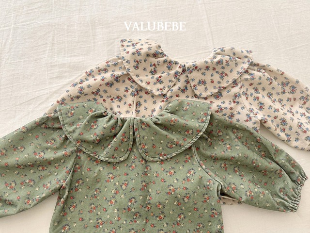 【予約/特典】valu bebe / Garnet flower blouse
