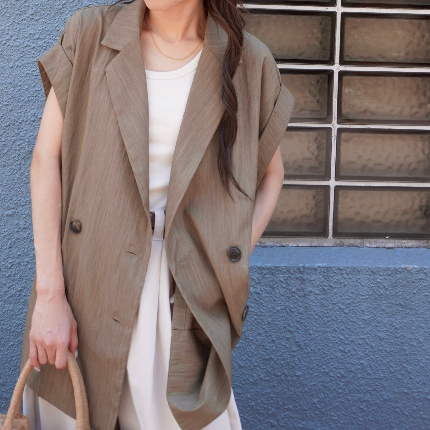 リネンライクダブルジレ 5153632 (0525)