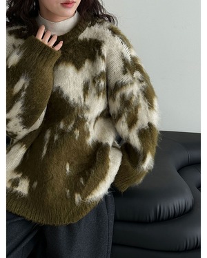 ニュアンスデザインニット 2color A0771